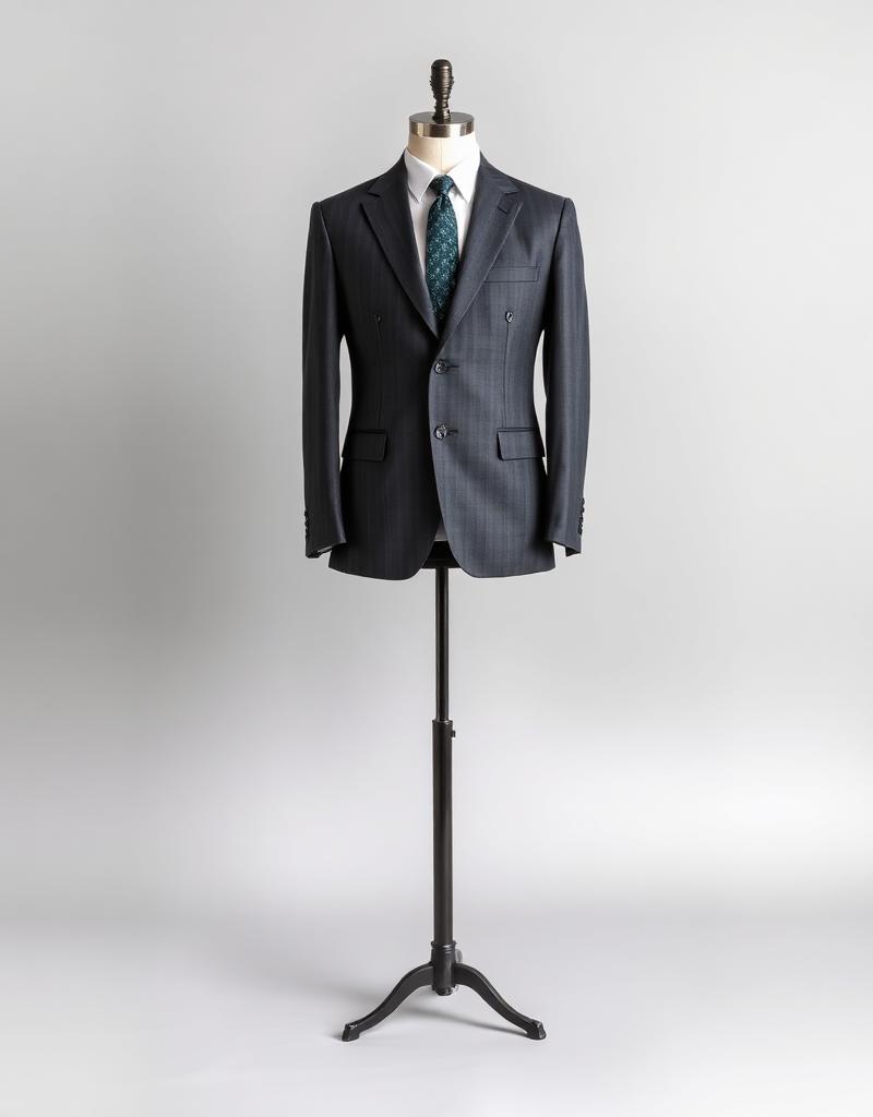 Charcoal Herringbone Suit